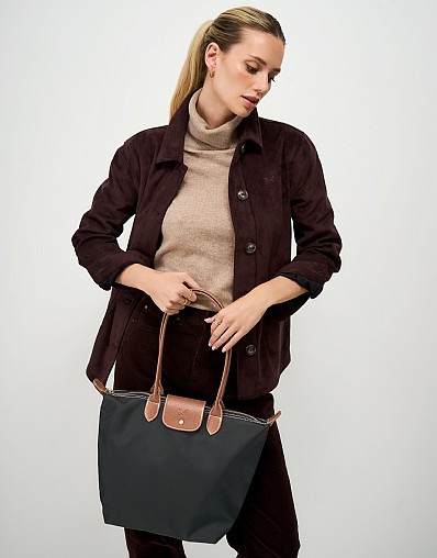 Nylon Classic Tote Bag in Black