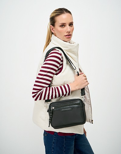 Nylon Camera Bag in Black