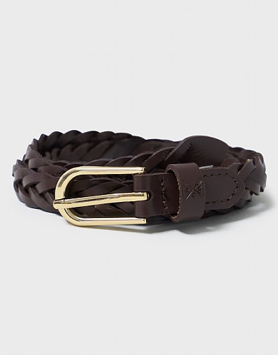 Woven Dress Belt in Chocolate
