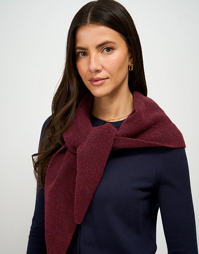 Triangle Scarf in Burgundy
