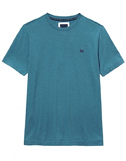 Men's Crew Classic Tee in Light Grey Marl from Crew Clothing